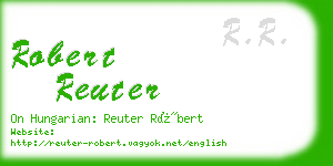 robert reuter business card